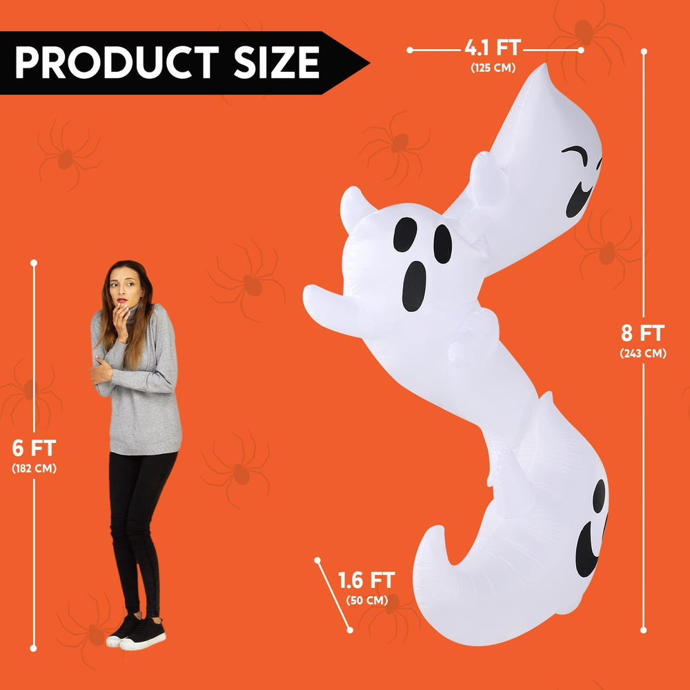 JOYIN 8ft Tall Halloween Inflatables Outdoor Decorations, Inflatable Ghosts H...