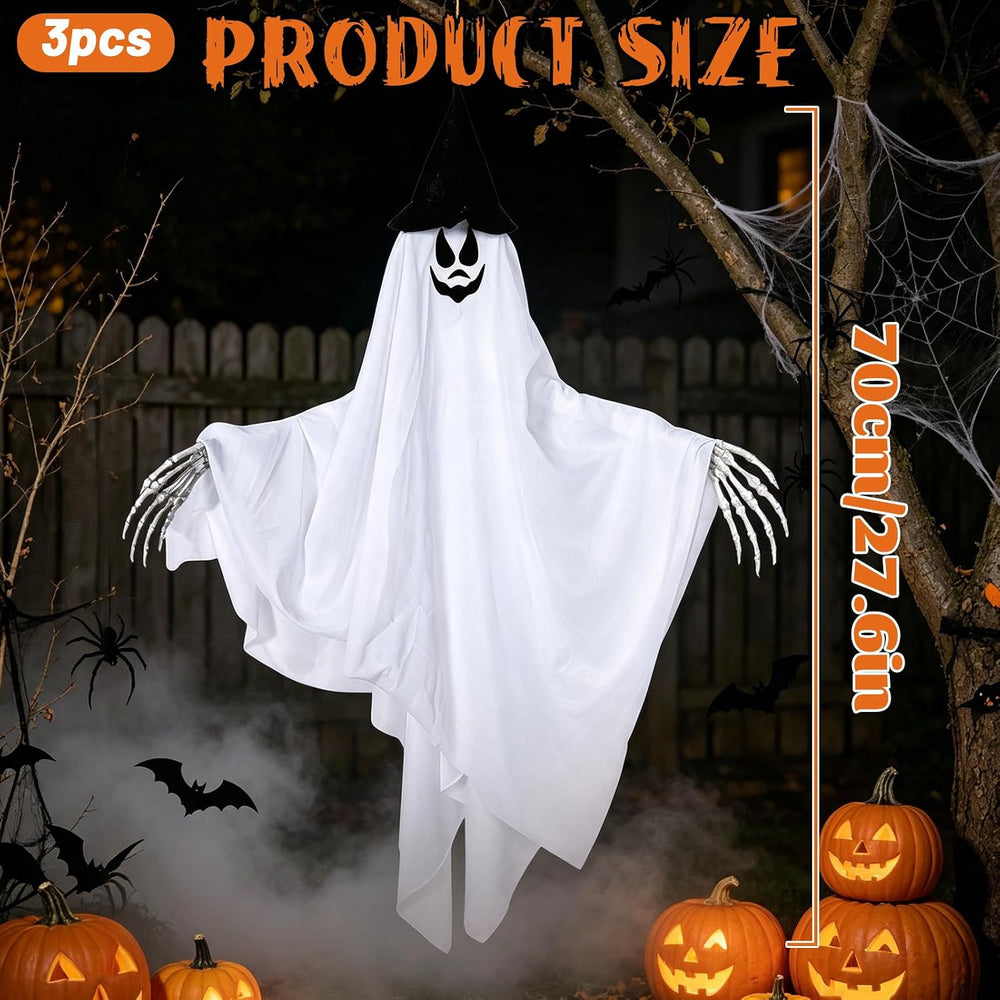 Swinging Hanging Ghosts, Halloween Decorations, Ghosts for Trees Outdoor