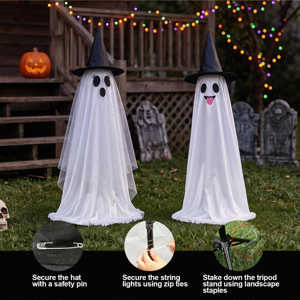 Halloween Decorations Outdoor & Indoor Decor - 2 Pack 59-inch Remote Cont...