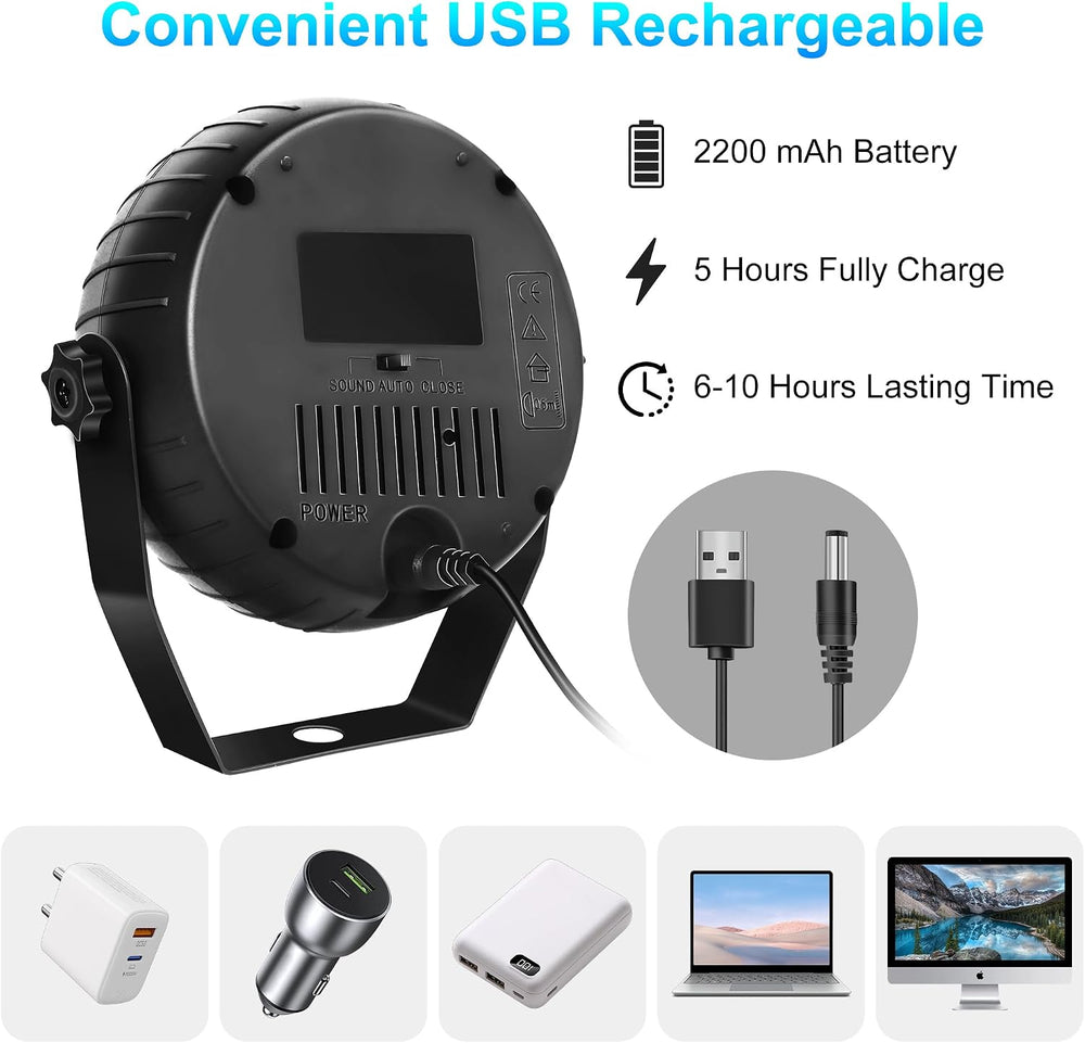 Telbum Rechargeable Strobe Lights for Parties Wireless LED Halloween Strobe L...