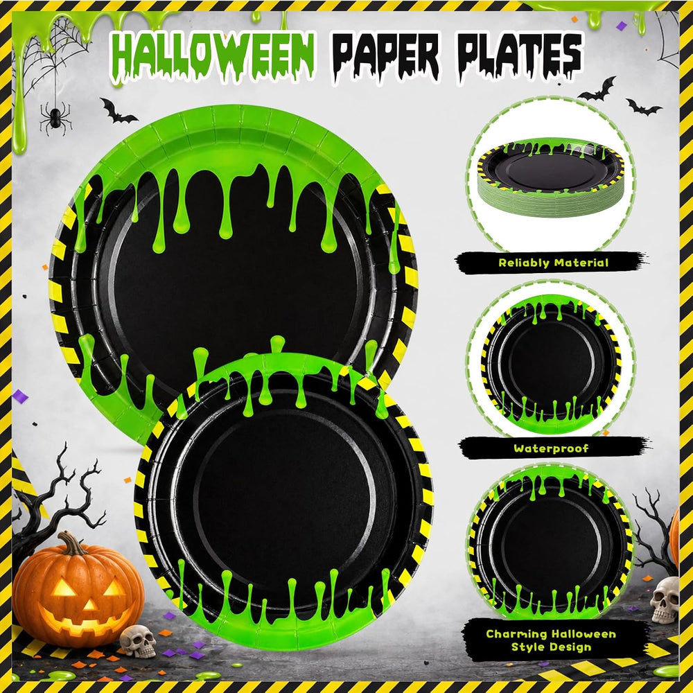 Honeydak 210 Pcs Halloween Ghost Party Supplies for 30 Guests