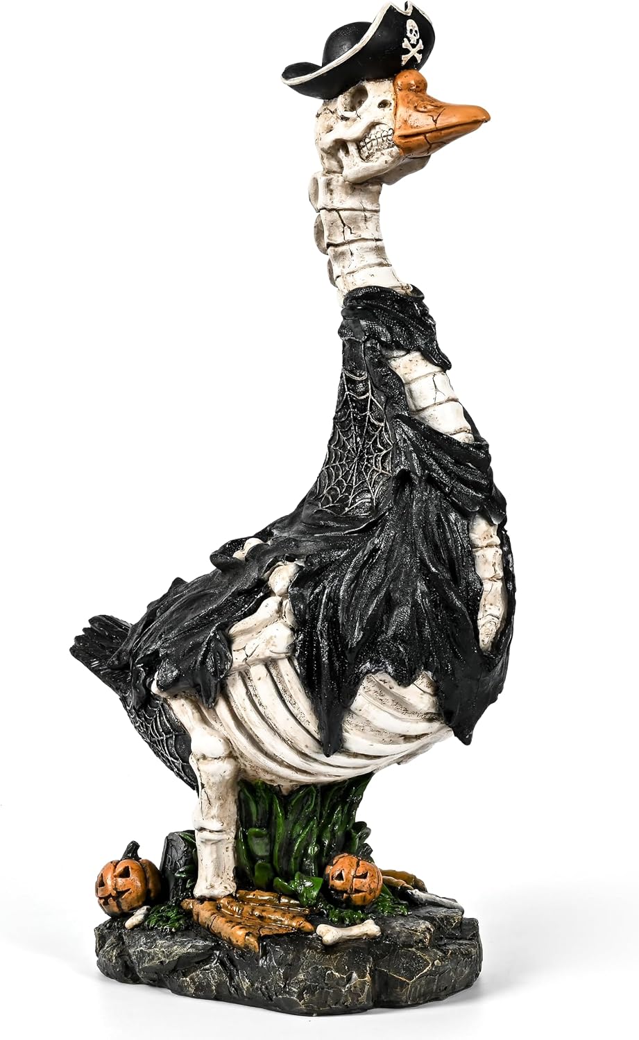 GIGALUMI 20" Halloween Skeleton Porch Goose,Outdoor Halloween Decorations