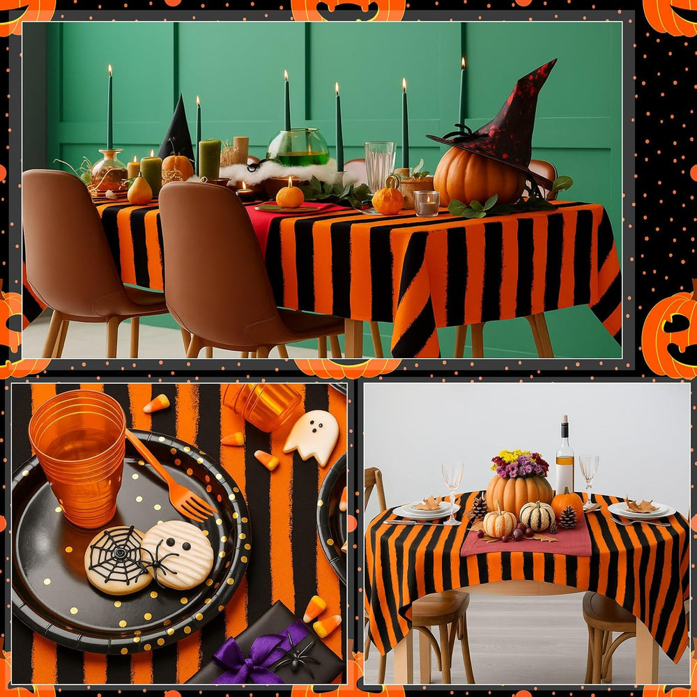 Tudomro 54 Inch x 100 ft Halloween Tablecloth Roll with Cutter Box
