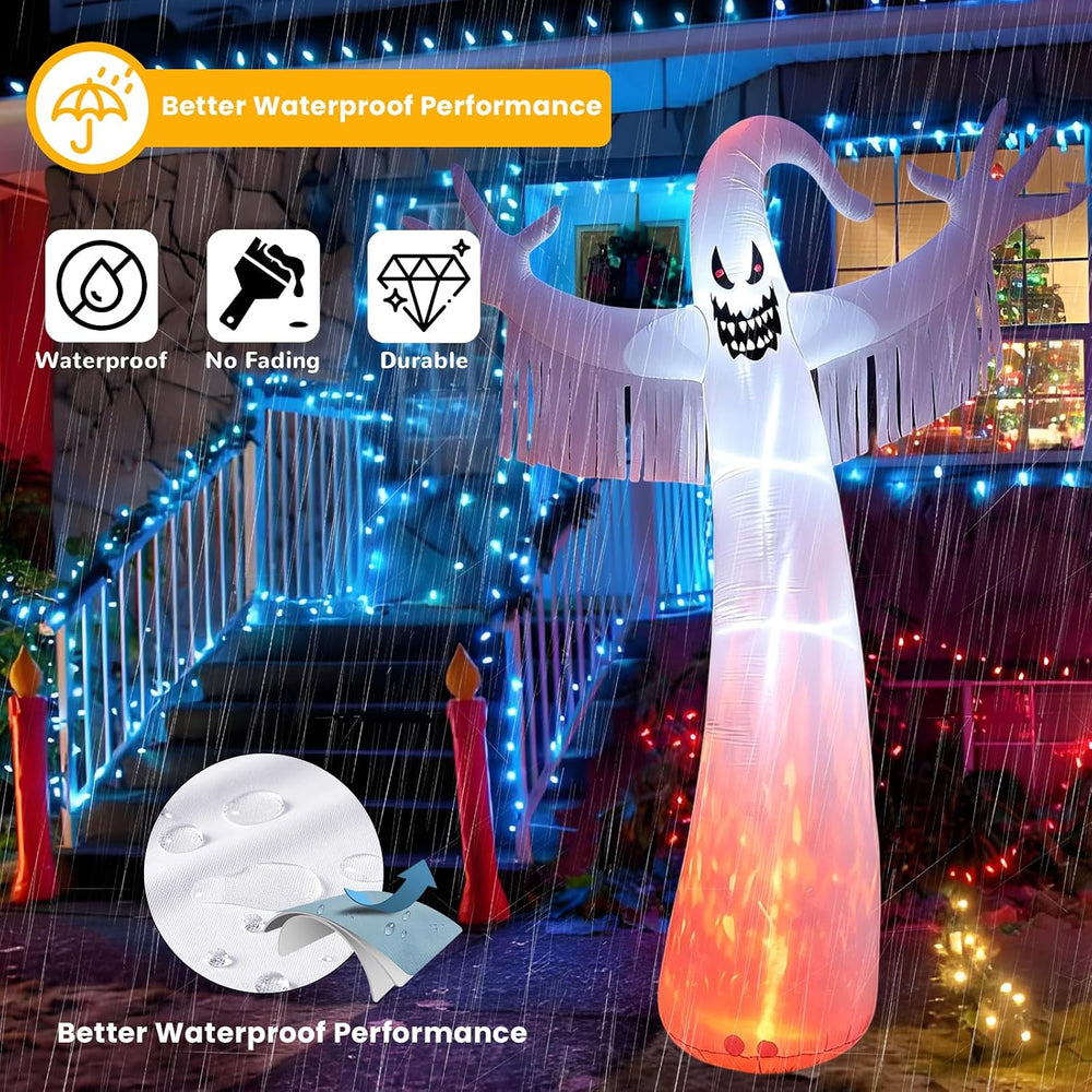12 FT Giant Halloween Inflatable Ghost, Outdoor Yard Decoration