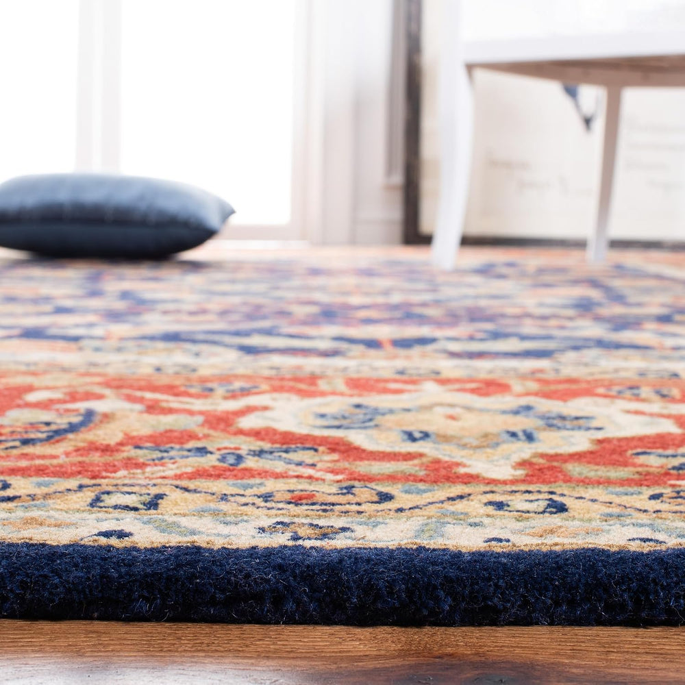SAFAVIEH Royalty Collection Runner Rug - 2'3" x 8', Navy & R...