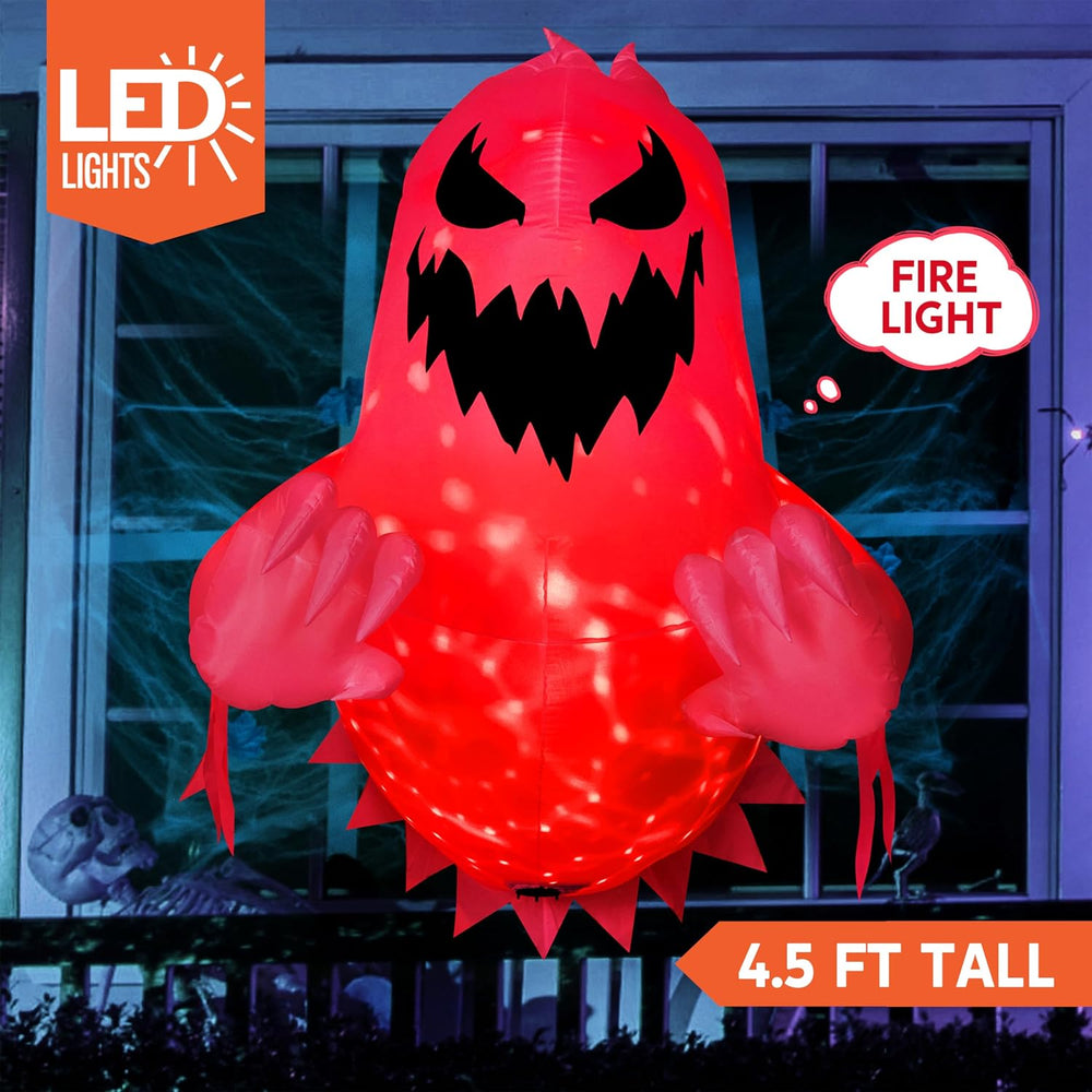 Joiedomi 4.5 FT Tall Halloween Inflatable Ghost Outdoor Decoration, Ghost Blo...