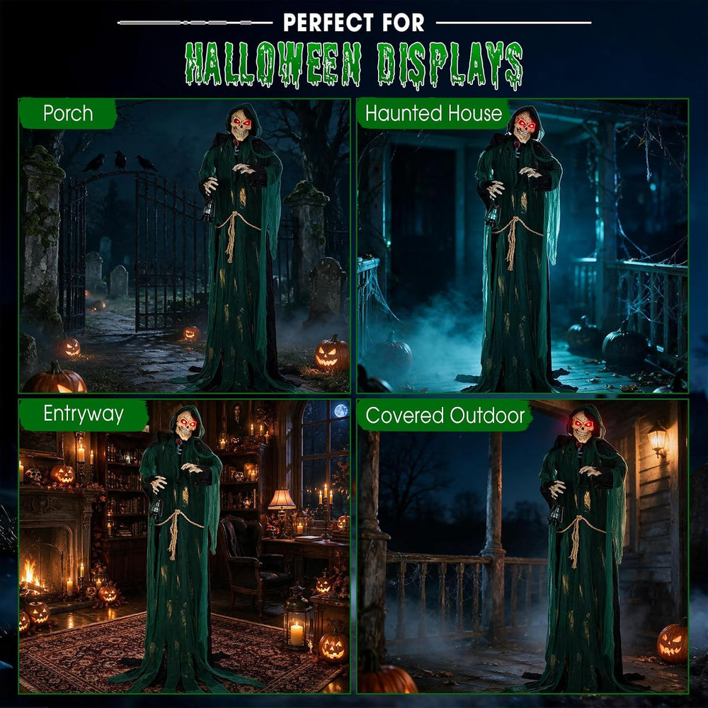 7FT Grim Reaper Standing Halloween Indoor Outdoor Decoration
