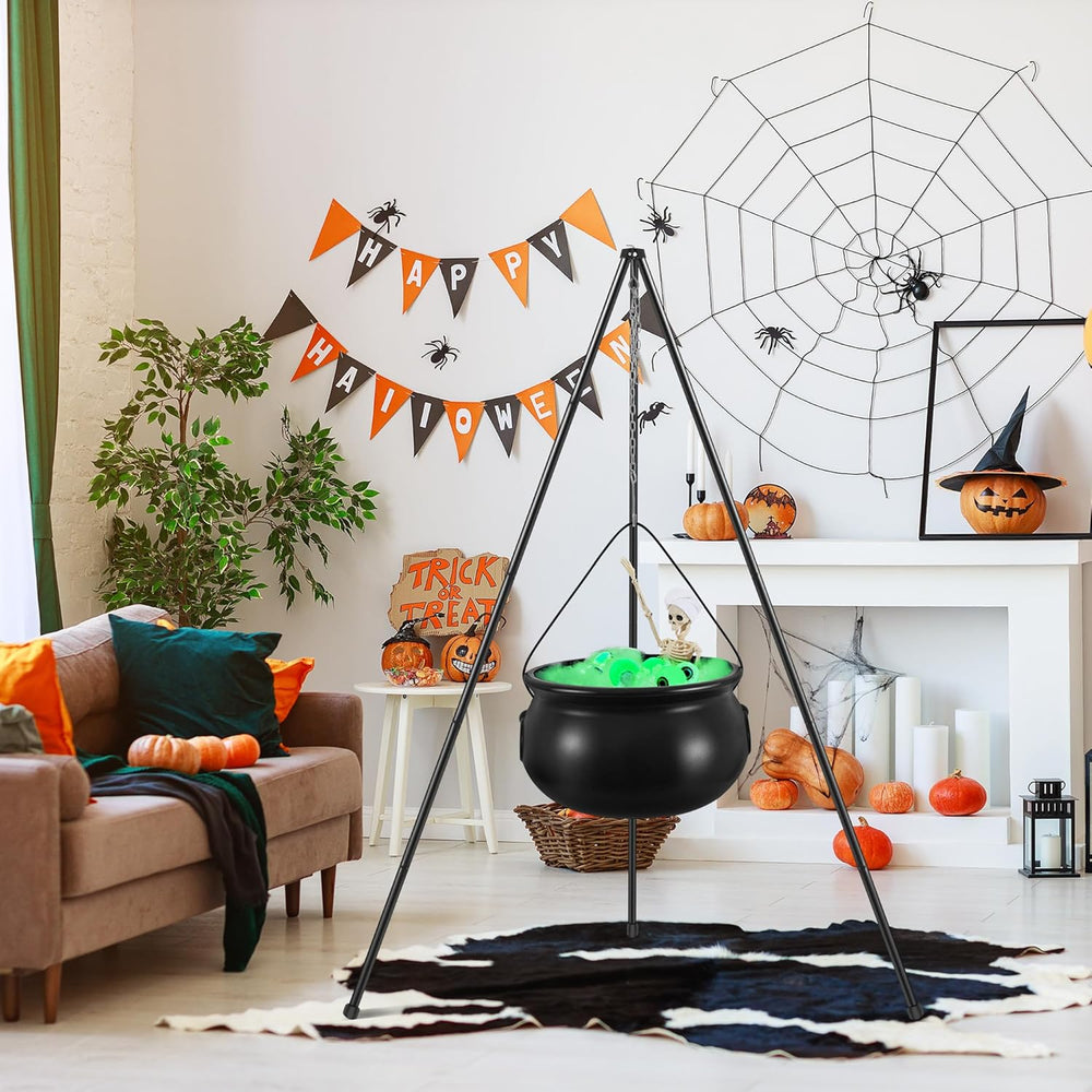 Halloween Decorations Outdoor Indoor,Large Witches Cauldron on 52" Tripo...