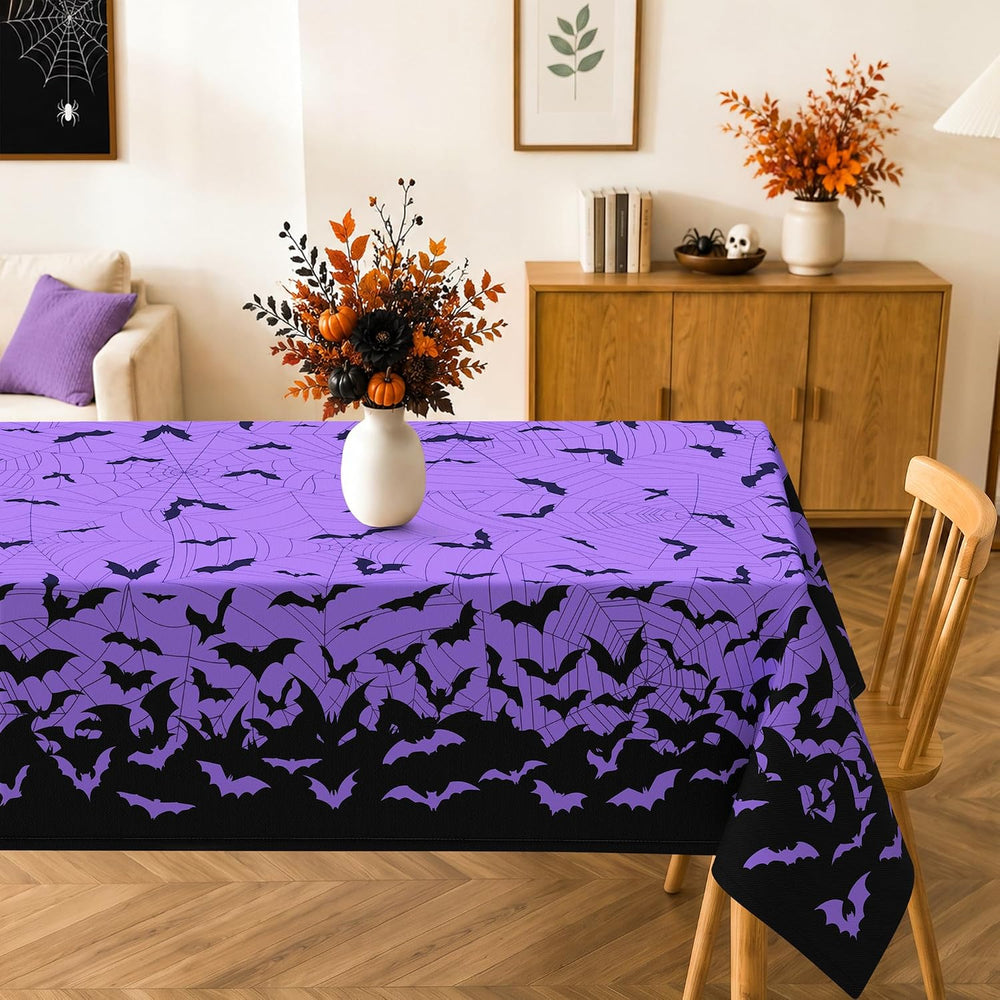 Halloween Bats Rectangle Tablecloth for Dining Decor 60" x 120"