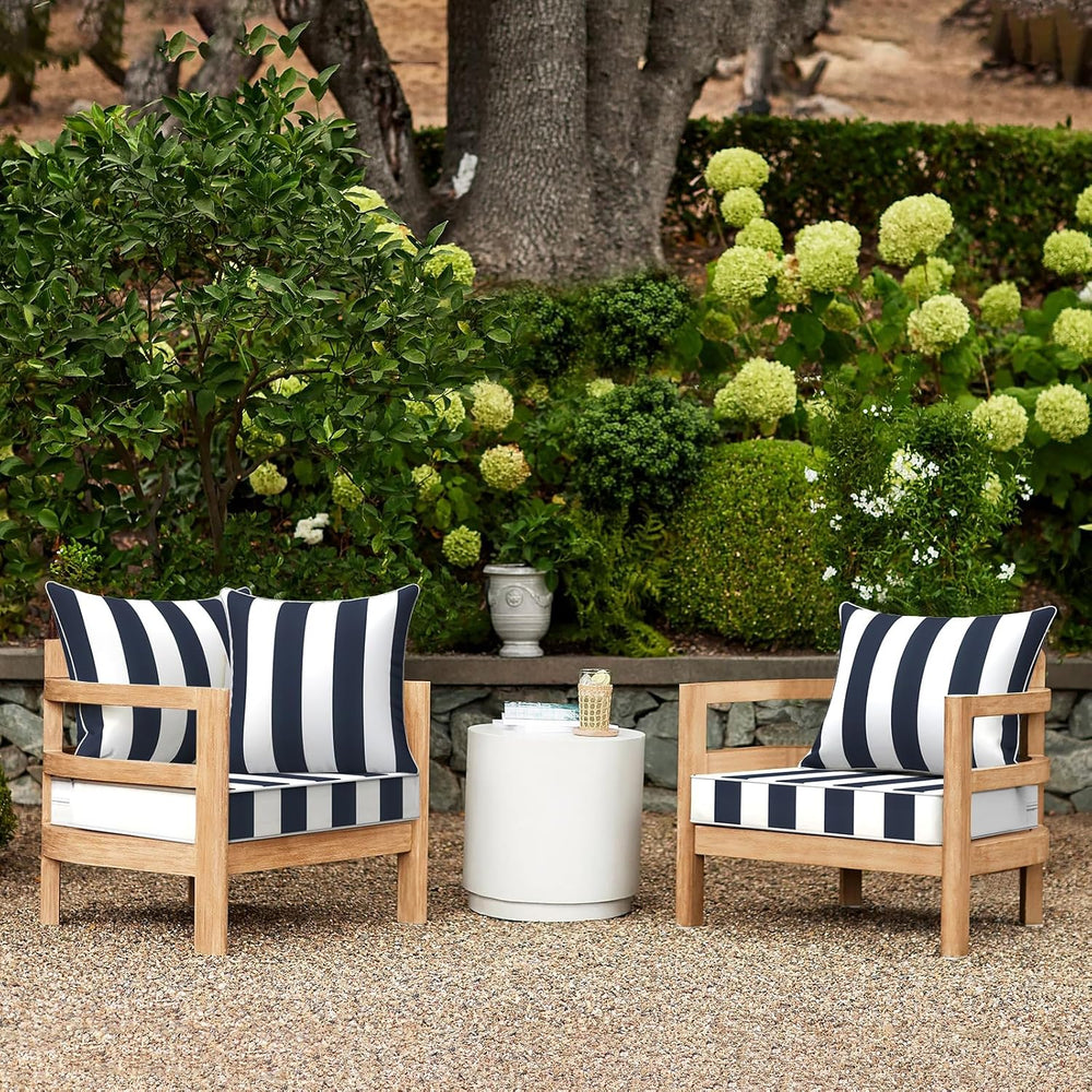 LVTXIII Outdoor/Indoor Deep Seat Cushion Patio Seat and Back Cushion Set All-...