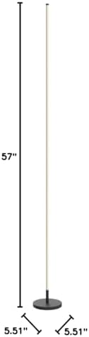TACAHE Minimalist Corner Floor Lamp - 2700K-6500K Dimmable LED Light