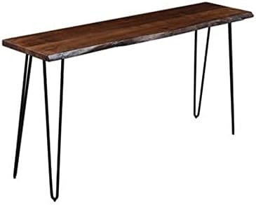 Jofran Nature's Edge 72" Farmhouse Dining Table - Solid Wood Counter Height Dining Table for Modern Homes, Chestnut