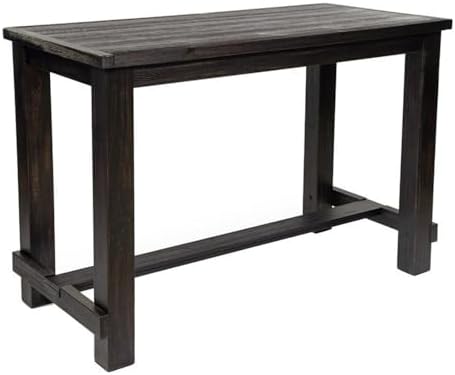 HOMES: Inside + Out Antique Black Greggory Rustic Bar Table
