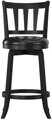 Hillsdale Presque Isle Swivel Stool, Counter Height, Black