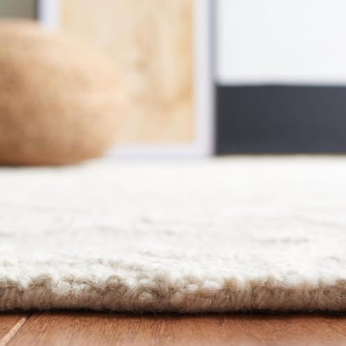 SAFAVIEH Blossom Collection Area Rug - 10' x 14', Grey & Ivory, Contemporary Design, Ideal for High Traffic Areas in Living Room, Bedroom & Dining Room (BLM104A-10)