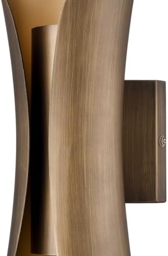 CLAXY Mid-Century Wall Sconce 2-Light Brushed Brass Bedroom Wall Light