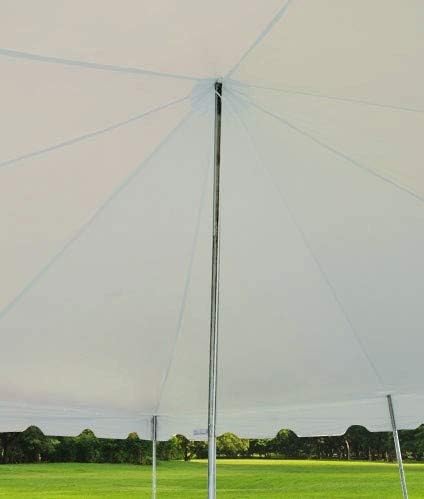 Party Tents Direct 20' x 30' Standard Canopy Pole Tent, White Top