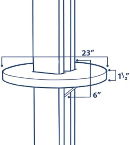 ALUMATABLE™ Aluminum Patio Cover Post Table (Desert Sand)