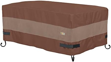 DUCKCOVERS Ultimate Waterproof 56 Inch Rectangular Fire Pit Cover, Outdoor Firepit Cover