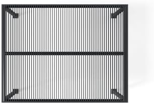 PURPLE LEAF Louvered Pergola 11' x 14' 94AS with Two Adjustable Roof Gray