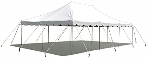 Party Tents Direct 20' x 30' Standard Canopy Pole Tent, White Top
