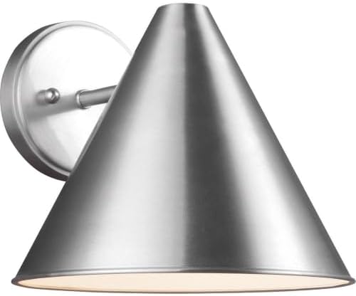 generation lighting crittenden outdoor wall sconce, black aluminum, package contents