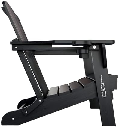 THOEOE Folding Adirondack Chair, HDPE All-Weather Outdoor Chair