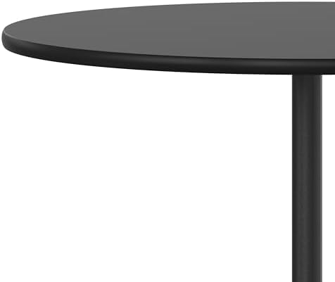 Flash Furniture 30 in Wood Round Cocktail Table, Black