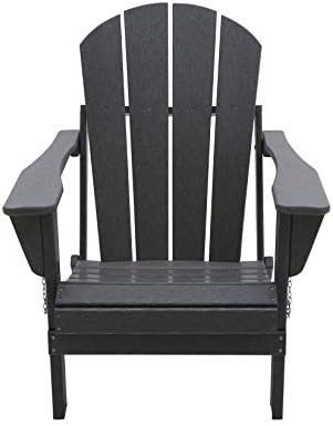 WO Home Furniture Laguna Folding Adirondack Chair, Gray