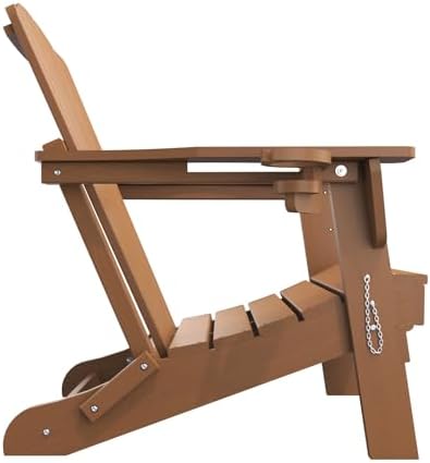 THOEOE Folding Adirondack Chair Set of 2, Patio Chairs, Fire Pit Chairs