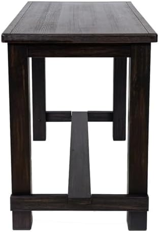 HOMES: Inside + Out Antique Black Greggory Rustic Bar Table