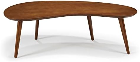 Mid Century Modern Abstract Shaped Coffee Table/Solid Wood/Castanho Finish