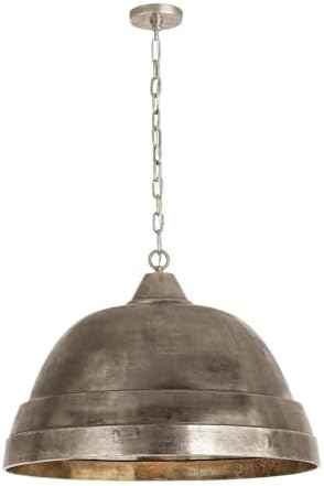 Capital Lighting 335313XB Sedona Handcrafted Sand-Cast Aluminum Industrial Metal Dome Pendant, 1-Light 100 Watts, 20" H x 28" W, Oxidized Brass