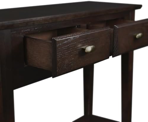 Leick Home Teegan Console Table, 30", Chocolate Oak
