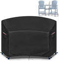 420D Waterproof Adirondack Chair Cover 81"W x 30"D x 49"H Black