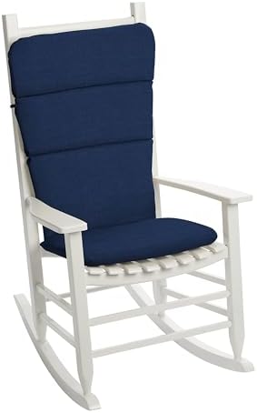 Arden Outdoor Adirondack or Rocking Chair Cushion, 20 x 17, Rain-Proof, Fade Resistant 20 x 17, Sapphire Blue Leala