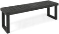 Christopher Knight Home Kemp Outdoor Acacia Wood Bench, Gray Finish, Sandblast Dark Grey