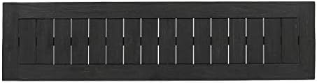 Christopher Knight Home Kemp Outdoor Acacia Wood Bench, Gray Finish, Sandblast Dark Grey