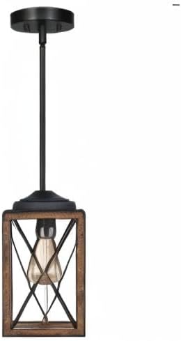 dewenwils farmhouse pendant light kitchen island wood grain, view 9