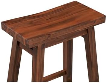 Boraam Sonoma Saddle Stool, Chestnut