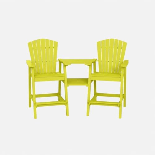 Tall Adirondack Chairs Set of 2,Yellow