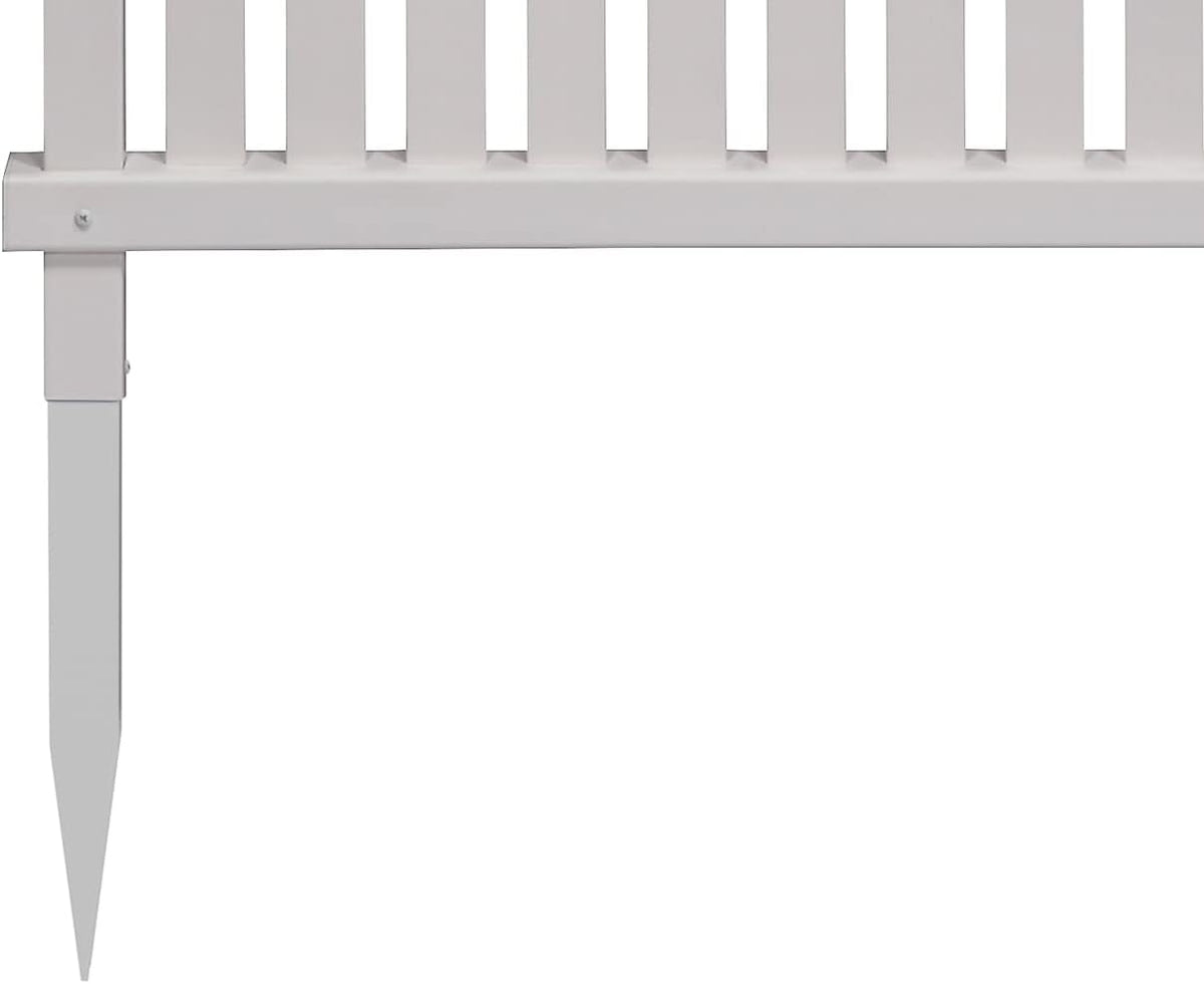 Enclo Wilmington Privacy Screen 1pk, White Vinyl DIY No Dig Kit