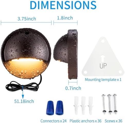 2.5w orb aluminum low voltage deck lights 2700k shown in use