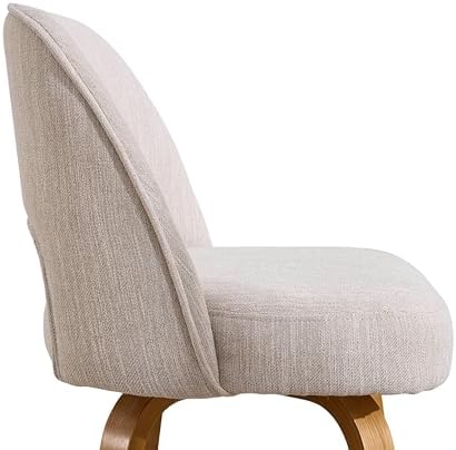 Swivel Bar Stools, Set of 2, 26" Counter Height, Beige