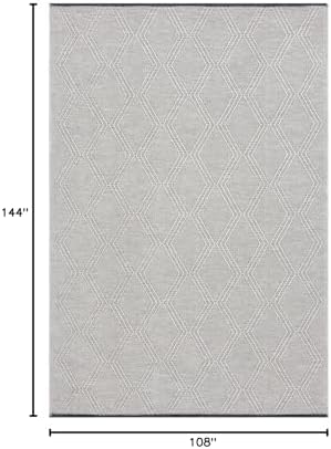 LUXE WEAVERS Modern Farmhouse Washable Area Rug Beige 9x12