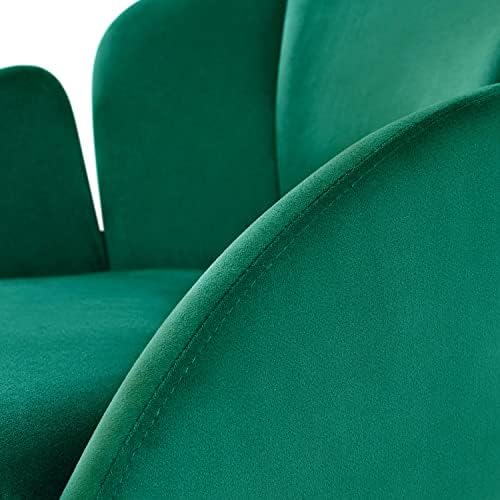 Yaheetech Flower Shape Vanity Chair with Petal Armrests, Green