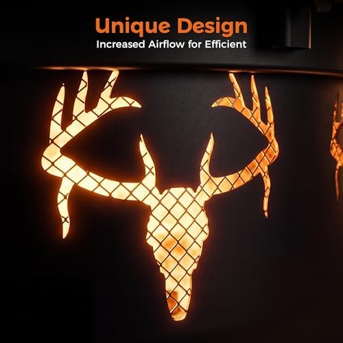 Outdoor Fire Pits for Outside Wood Burning Fire Pit Extra Large with Grill