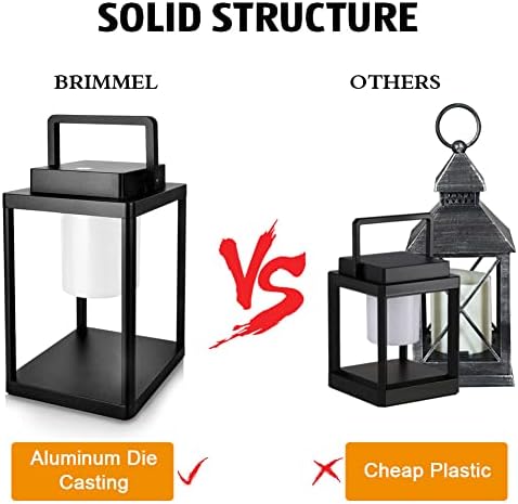 Outdoor Table Lamp, Cordless Rechargeable LED Lanterns for Patio