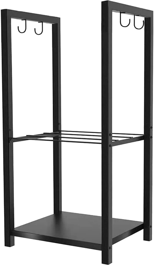 Koutemie Firewood Rack Indoor, 2 Tier Small Firewood Log Storage Holder