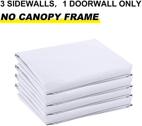 ABCCANOPY Canopy Side Wall Set 10x10,4 Walls Only No Frame and Top White
